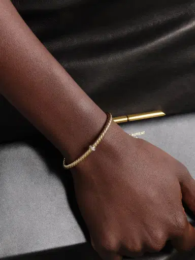 David Yurman Cablespira® Flex Station 18-karat Gold Diamond Cuff | Thumbnail 2