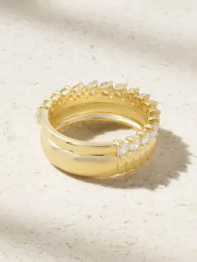 Yvonne Léon Bouée 9-karat Yellow And White Gold Diamond Ring | Thumbnail 3