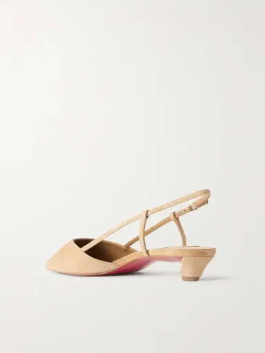 Christian Louboutin Miss Z Slingina 25 Suede Slingback Pumps | Thumbnail 3 Christian Louboutin Miss Z Slingina 25 Suede Slingback Pumps | Thumbnail 3
