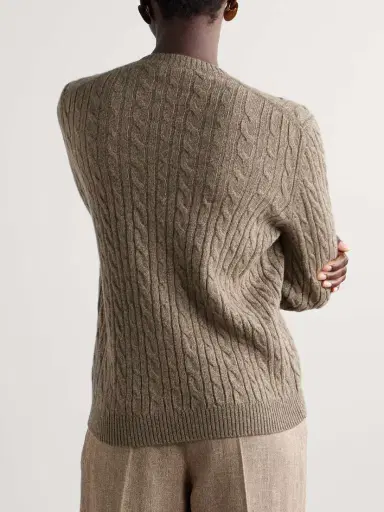 Loro Piana Cable-knit Cashmere Sweater | Thumbnail 4 Loro Piana Cable-knit Cashmere Sweater | Thumbnail 4