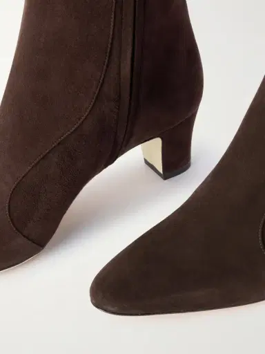 Manolo Blahnik Myconia 50 Suede Ankle Boots | Thumbnail 4 Manolo Blahnik Myconia 50 Suede Ankle Boots | Thumbnail 4