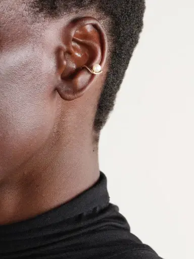 Mizuki 14-karat Gold Pearl Ear Cuff | Thumbnail 2 Mizuki 14-karat Gold Pearl Ear Cuff | Thumbnail 2