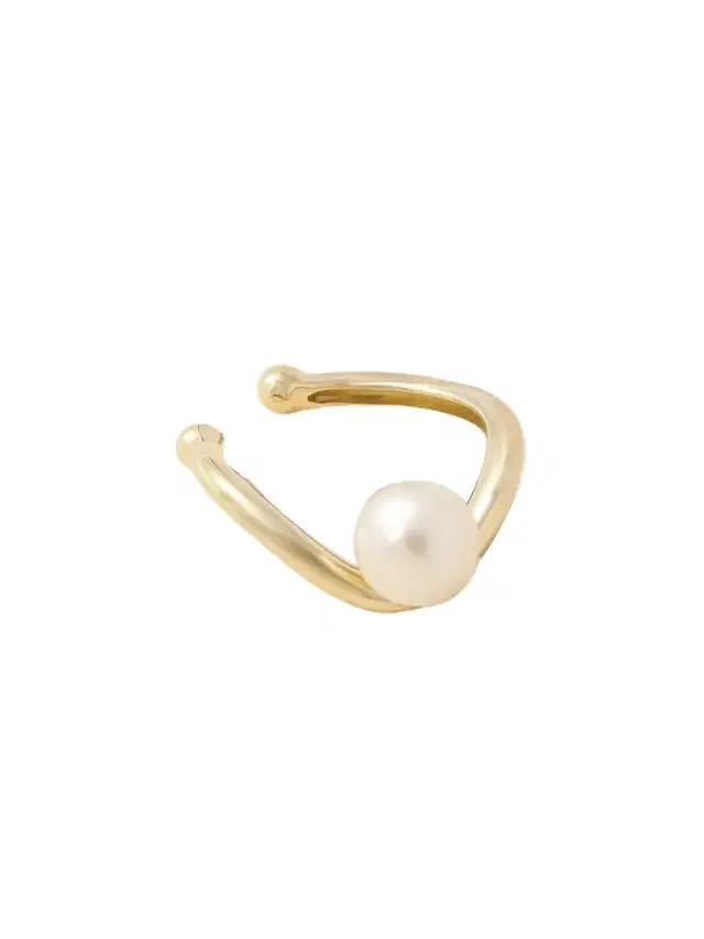 14-karat Gold Pearl Ear Cuff