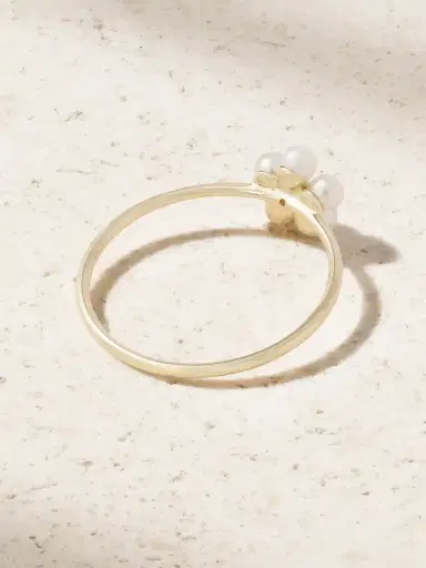 Mizuki 14-karat Gold, Pearl And Diamond Ring | Thumbnail 3 Mizuki 14-karat Gold, Pearl And Diamond Ring | Thumbnail 3