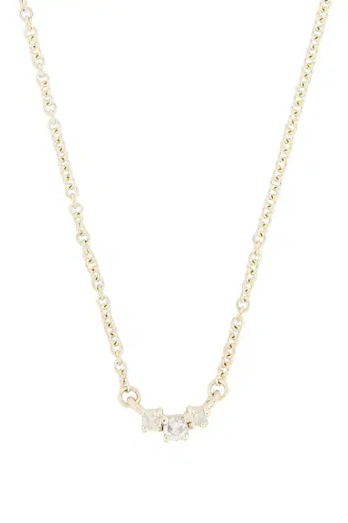 STONE AND STRAND Dainty Diamond Trio Necklace | Thumbnail 4