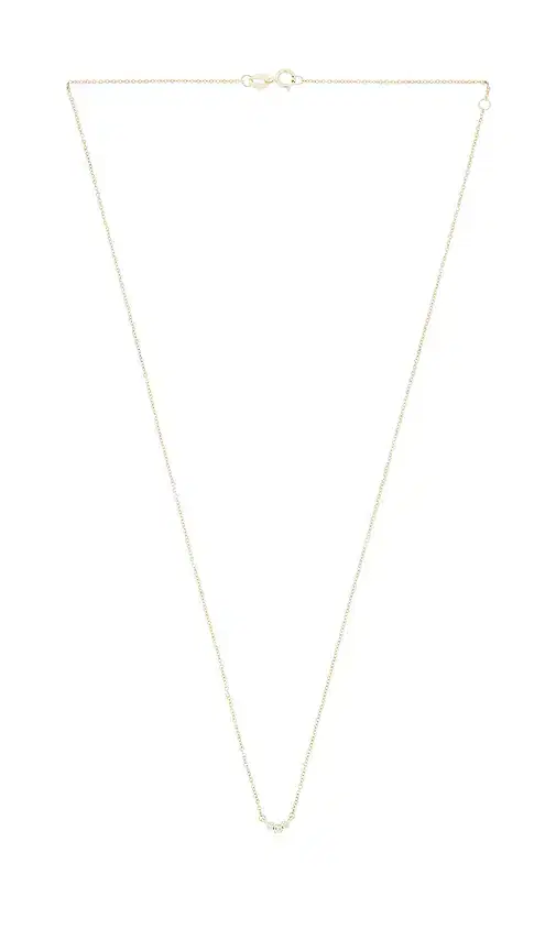 Dainty Diamond Trio Necklace