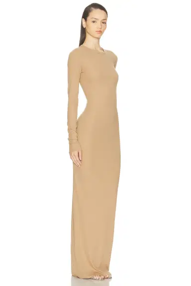 ÉTERNE Long Sleeve Crewneck Maxi Dress | Thumbnail 2 ÉTERNE Long Sleeve Crewneck Maxi Dress | Thumbnail 2