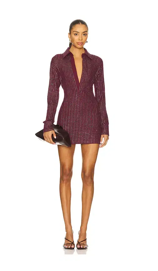 THE ATTICO Studded Mini Dress