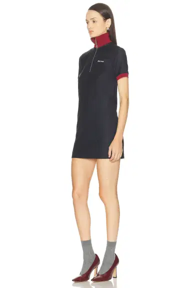 Miu Miu Short Sleeve Mini Dress | Thumbnail 2 Miu Miu Short Sleeve Mini Dress | Thumbnail 2