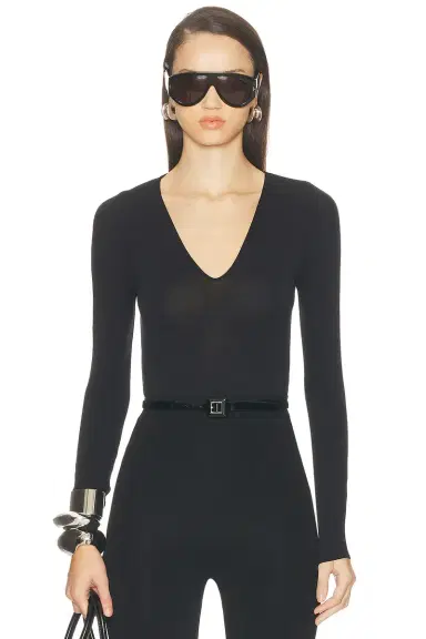 Wolford The V Neck Bodysuit | Thumbnail 1 Wolford The V Neck Bodysuit | Thumbnail 1