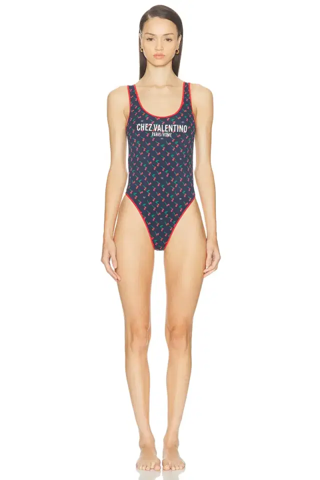 Valentino Cherryfic One Piece Swimsuit