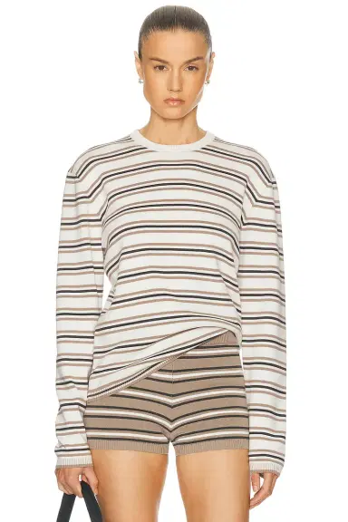 EAVES Cydnee Striped Oversized Sweater | Thumbnail 3 EAVES Cydnee Striped Oversized Sweater | Thumbnail 3