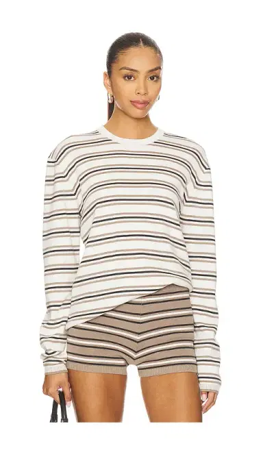 EAVES Cydnee Striped Oversized Sweater | Thumbnail 1 EAVES Cydnee Striped Oversized Sweater | Thumbnail 1
