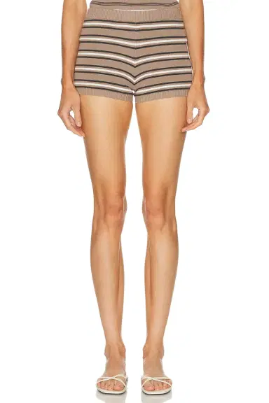 EAVES Cydnee Striped Knit Short | Thumbnail 3 EAVES Cydnee Striped Knit Short | Thumbnail 3