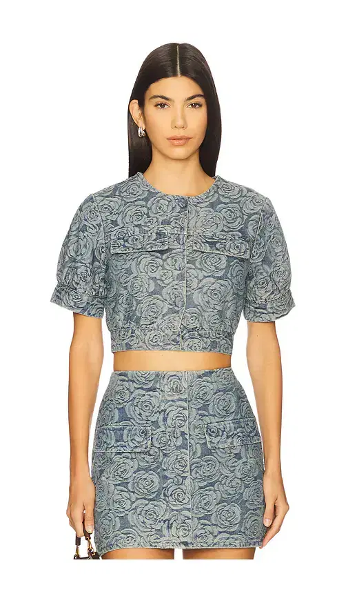 Amanda Uprichard Bello Short Sleeve Jacket