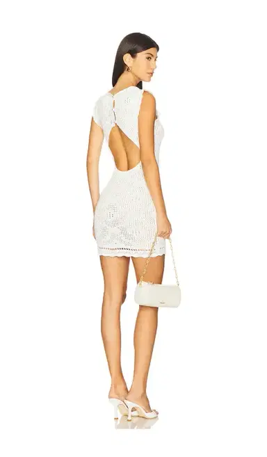 Asta Resort Eve Crochet Mini Dress | Thumbnail 1