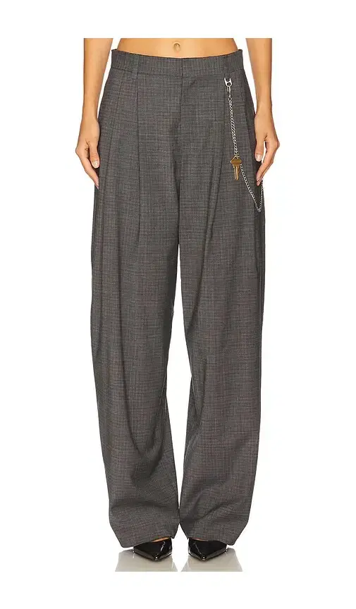 Mid-rise Trouser With Chain