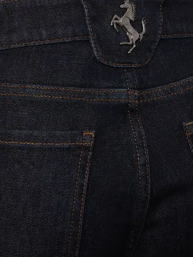 FERRARI Denim High Waist Straight Jeans | Thumbnail 4
