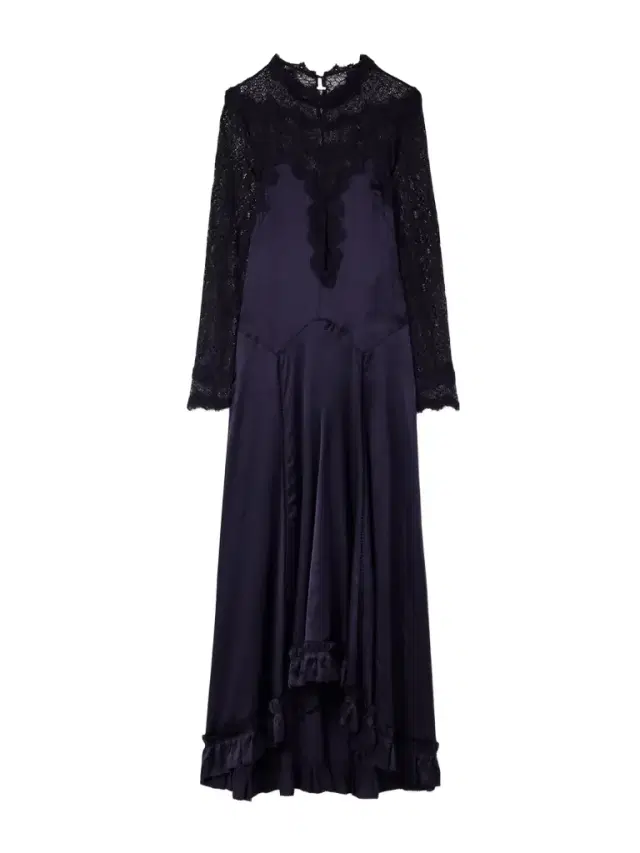 Dolores Silk-blend Satin And Corded Lace Maxi Dress