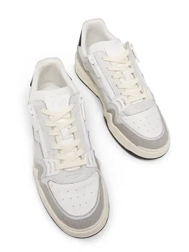 Giuseppe Zanotti Men's Ghost Double-Zip Low-Top Sneakers - White Suede | Thumbnail 4
