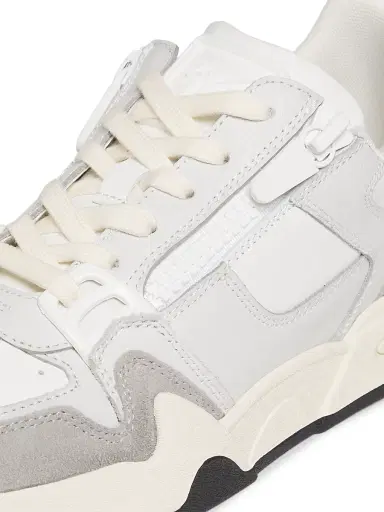 Giuseppe Zanotti Men's Ghost Double-Zip Low-Top Sneakers - White Suede | Thumbnail 5