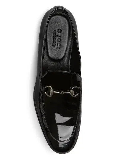 Gucci Men's Next Horsebit Patent Leather Loafers - Black - Size 13 | Thumbnail 4 Gucci Men's Next Horsebit Patent Leather Loafers - Black - Size 13 | Thumbnail 4