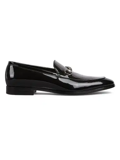 Gucci Men's Next Horsebit Patent Leather Loafers - Black - Size 13 | Thumbnail 1 Gucci Men's Next Horsebit Patent Leather Loafers - Black - Size 13 | Thumbnail 1