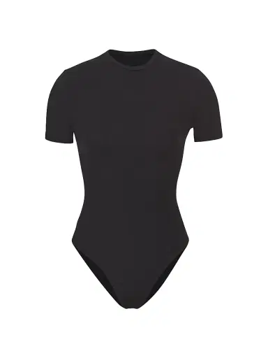 Skims Women's Fits Everybody Fe T-Shirt Bodysuit - Onyx - Size XXS | Thumbnail 1 Skims Women's Fits Everybody Fe T-Shirt Bodysuit - Onyx - Size XXS | Thumbnail 1
