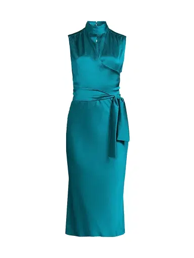 Undra Celeste Women's Everyday Tropics Joi Satin Sheath Dress | Thumbnail 1 Undra Celeste Women's Everyday Tropics Joi Satin Sheath Dress | Thumbnail 1