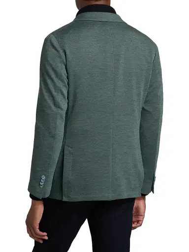Saks Fifth Avenue Men's COLLECTION Wool Jersey Sport Coat - Light Green - Size 48 | Thumbnail 5