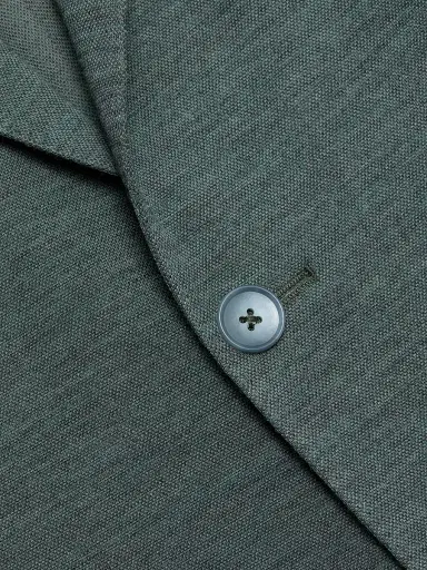 Saks Fifth Avenue Men's COLLECTION Wool Jersey Sport Coat - Light Green - Size 48 | Thumbnail 7