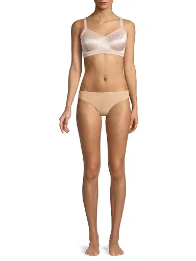 Wacoal Women's Back Appeal Wirefree Jacquard Lace Bra - Rose Dust - Size 40DDD | Thumbnail 2