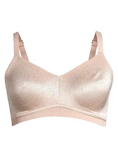 Wacoal Women's Back Appeal Wirefree Jacquard Lace Bra - Rose Dust - Size 40DDD | Thumbnail 1
