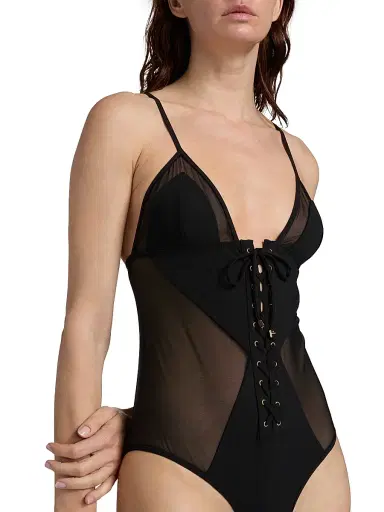 Kiki de Montparnasse Women's Peep Show One-Piece Swimsuit - Black - Size XL | Thumbnail 5 Kiki de Montparnasse Women's Peep Show One-Piece Swimsuit - Black - Size XL | Thumbnail 5