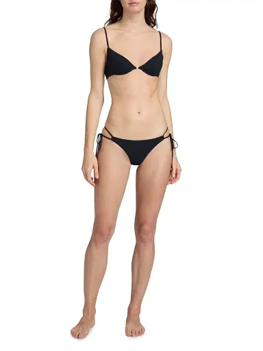 Kiki de Montparnasse Women's Euchaffe Tie Bikini Bottom - French Navy - Size XL | Thumbnail 2 Kiki de Montparnasse Women's Euchaffe Tie Bikini Bottom - French Navy - Size XL | Thumbnail 2