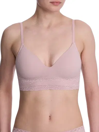 Natori Women's Bliss Perfection Wireless T-Shirt Bra - Rose Beige - Size 38B | Thumbnail 1