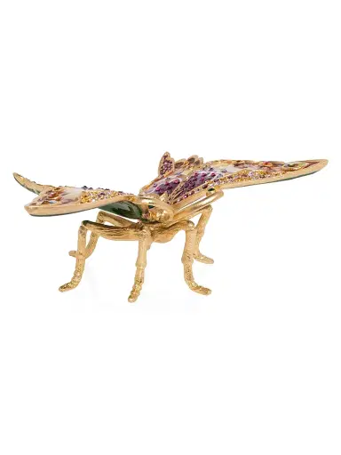Jay Strongwater Lea Medium 14K Yellow Godlplated & Swarovski Crystal Butterfly Figurine | Thumbnail 3 Jay Strongwater Lea Medium 14K Yellow Godlplated & Swarovski Crystal Butterfly Figurine | Thumbnail 3