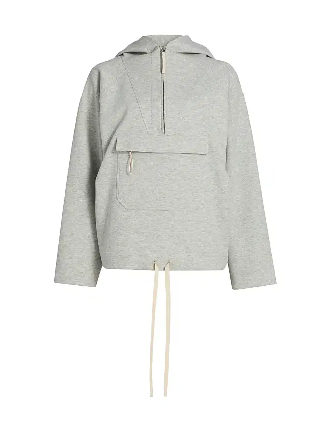 Women's Hooded Pullover - Heathered Grey