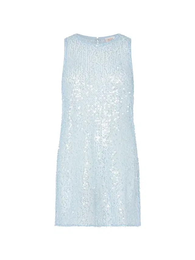 Milly Women's Sequined Mesh Mini Coverup Dress - Blue