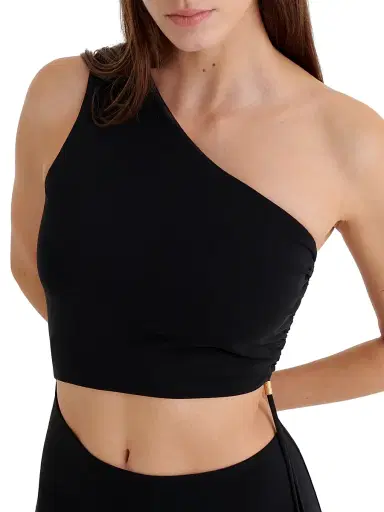 Eres Women's Légende Asymmetric One-Shoulder Maxi Dress - Black - Size Large | Thumbnail 4