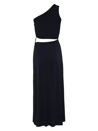 Eres Women's Légende Asymmetric One-Shoulder Maxi Dress - Black - Size Large | Thumbnail 5