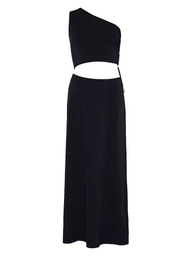 Eres Women's Légende Asymmetric One-Shoulder Maxi Dress - Black - Size Large | Thumbnail 1