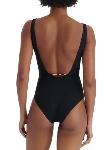 Eres Women's Lagon Jewel Beaded Tank One-Piece Swimsuit - Black - Size 4 | Thumbnail 4