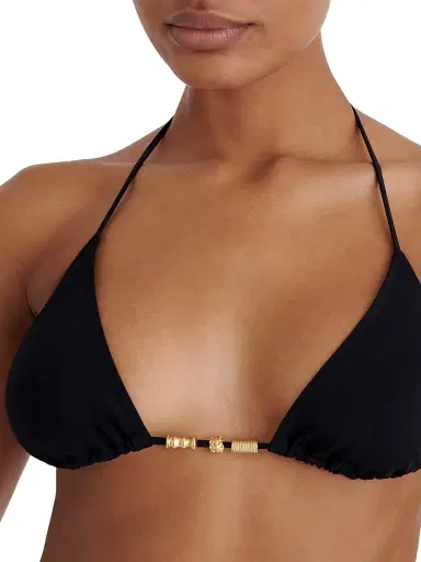 Eres Women's Ephemère Triangle Bikini Top - Black - Size 10 | Thumbnail 5