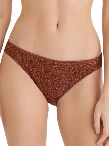 Eres Women's Etincelant Classic Brief Bikini Bottom - Cuivre Lurex - Size 10 | Thumbnail 3