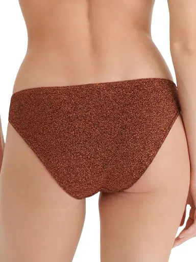 Eres Women's Etincelant Classic Brief Bikini Bottom - Cuivre Lurex - Size 10 | Thumbnail 4