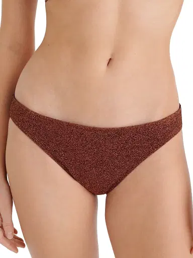 Eres Women's Etincelant Classic Brief Bikini Bottom - Cuivre Lurex - Size 10 | Thumbnail 5