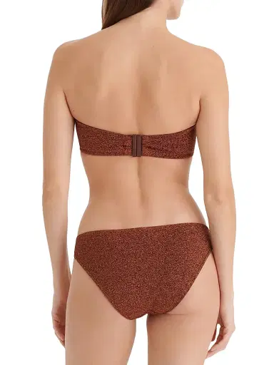 Eres Women's Flamboyant Glitter Strapless Bikini Top - Cuivre Lurex - Size 10 | Thumbnail 4 Eres Women's Flamboyant Glitter Strapless Bikini Top - Cuivre Lurex - Size 10 | Thumbnail 4