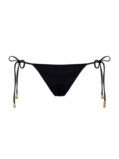 Eres Women's Exquise Beaded Side-Tie Bikini Bottom - Black - Size 6 | Thumbnail 1