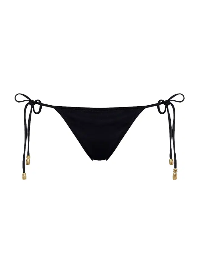 ERES Women's Exquise Beaded Side-Tie Bikini Bottom - Black